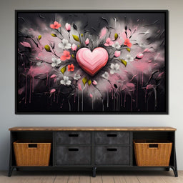 Embracing Petal Heartbeat - NicheCanvas