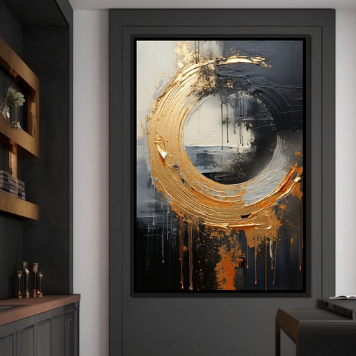 Abyssal Gold Embrace - Tanni Cylon Canvas Print