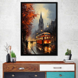 Vintage London Street - NicheCanvas