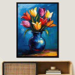 Tulips Flowers Bouquet - NicheCanvas