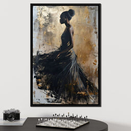 Golden Noir Elegance - NicheCanvas