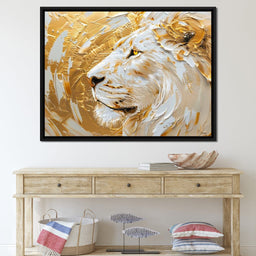 Golden Monarch Lion - NicheCanvas