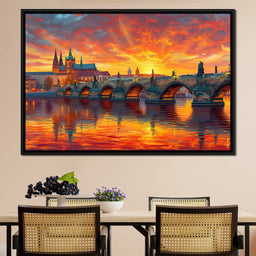 Sunset Over Prague - NicheCanvas