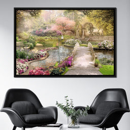 Pond Bridge - NicheCanvas