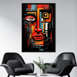 Twilight in Cubist Metropolis - NicheCanvas