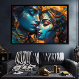 Radha & Krishna Love Story - NicheCanvas