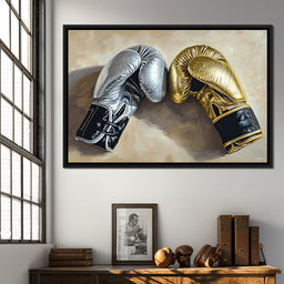 Golden Duel of Titans - NicheCanvas