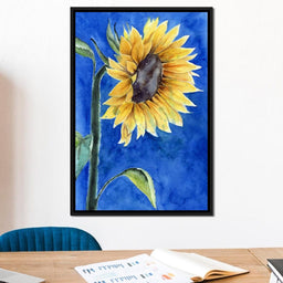 Watercolor Sunflower - NicheCanvas
