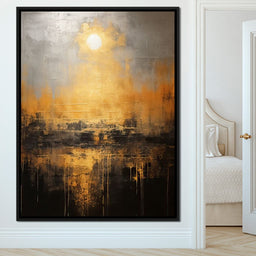 Romantic Gold-Flecked Atmosphere - NicheCanvas