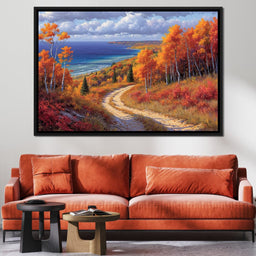 Autumnal Coastal Reverie - NicheCanvas