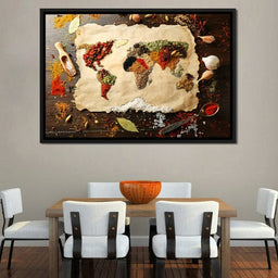 Spices Map of the World - NicheCanvas