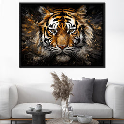 Midnight Tiger Majesty - NicheCanvas