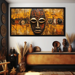 Tribal Mask 11 - Sakeem Gibbs - NicheCanvas