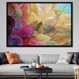 Fallen Autumn Leaves - NicheCanvas