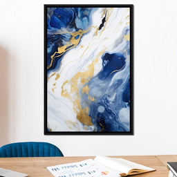 Glossy Liquid Abstraction - NicheCanvas