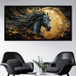 Astral Equine Eclipse - NicheCanvas