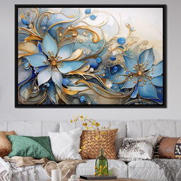 Luminous Floral Bloom - NicheCanvas