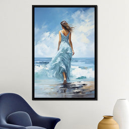 Azure Serenity Stroll - NicheCanvas