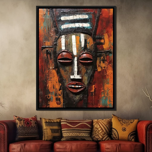 Tribal Mask 02 - Sakeem Gibbs Canvas Print