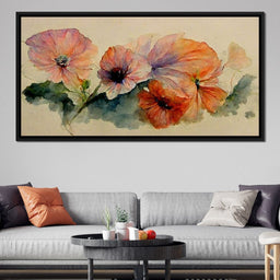 Watercolor Flowers - NicheCanvas