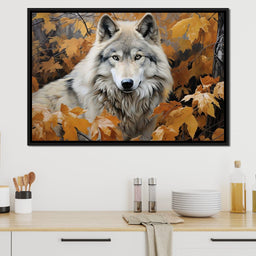 Autumnal Arctic Wolf - NicheCanvas