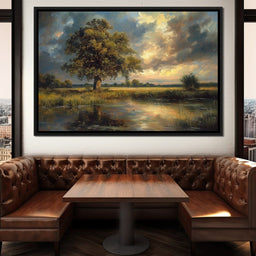 Golden Oak Reflections - NicheCanvas