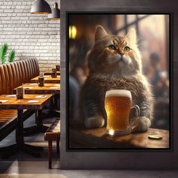 Cat Beer - Zenzdesign - NicheCanvas