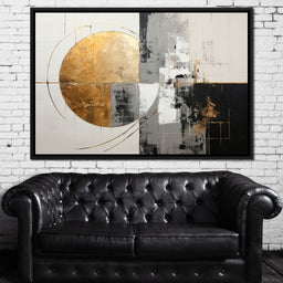 Golden Geometric Serenity - Tanni Cylon - NicheCanvas