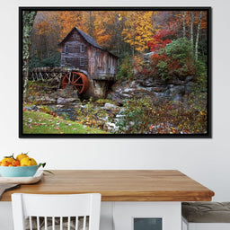 Autumn at the Grist Mill - NicheCanvas