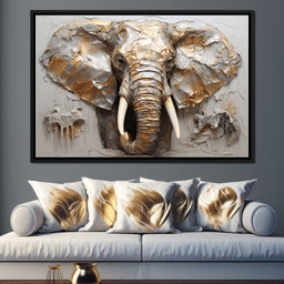 Silver Elephant - NicheCanvas
