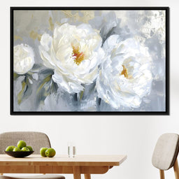 Golden Flecks on Petal Drifts - NicheCanvas