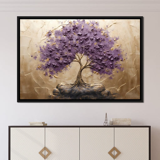 Golden Grove in Purple Hues Canvas Print