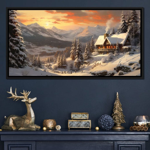 Christmas Cottage Canvas Print