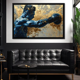 Azure Pugilist Unleashed - NicheCanvas