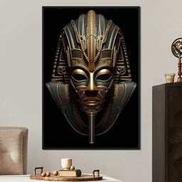 Regal Mask of the Golden Ruler - NicheCanvas