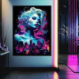 Neon Reverie Portrait 06 - NicheCanvas