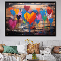 Spectrum of Embracing Hearts - NicheCanvas