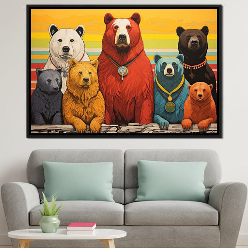 Kaleidoscope of Bears Canvas Print