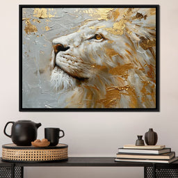 Golden Sovereign Stare - NicheCanvas