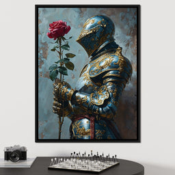 Knight of the Velvet Bloom - NicheCanvas