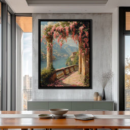 Blossomed Lakeside Retreat - NicheCanvas