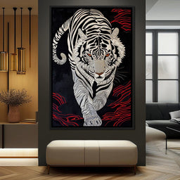 White Tiger of Shadows - NicheCanvas