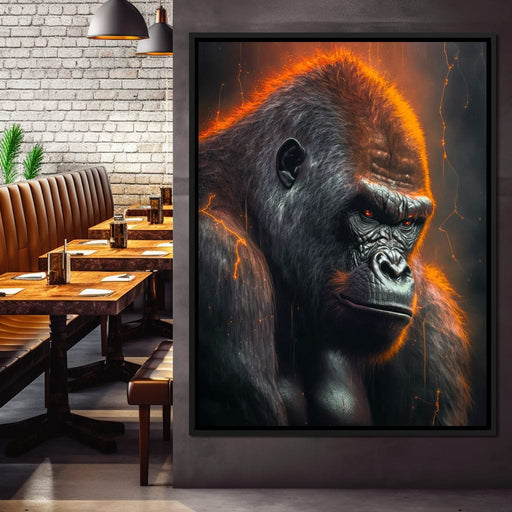 Gorilla Thunder - Zenzdesign Canvas Print