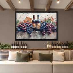 Wine & Grapes - NicheCanvas