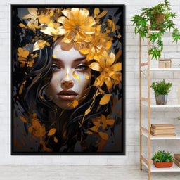 Golden Petal Crown - NicheCanvas
