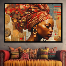 African Portrait Dingane - Sakeem Gibbs - NicheCanvas