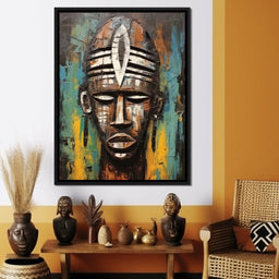 Tribal Mask 18 - Sakeem Gibbs - NicheCanvas