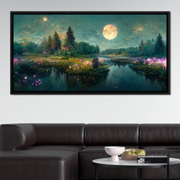 Glittering Lake - NicheCanvas