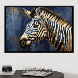 Gilded Zebra - NicheCanvas