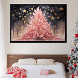 Pink Pine Tree - NicheCanvas